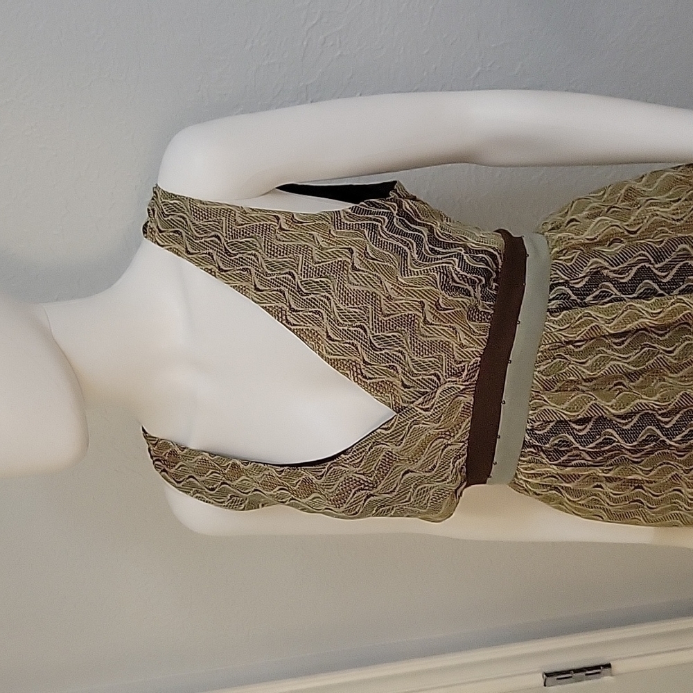 Jonathan Martin Snakeskin Python Chiffon Tie Back… - image 5